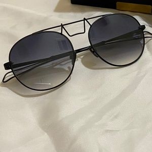 SAINT OWEN Crowley Black Sunglasses